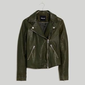 COPY - Madewell Women Washed Leather Motorcycle Jacket